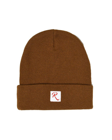 Restyle Patch Beanie - Brown Restyle